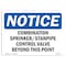 Signmission OSHA Notice, 5" Height, Combination Sprinkler Standpipe Control Sign, 7" X 5", Landscape OS-NS-D-57-L-10707 - alternate 1